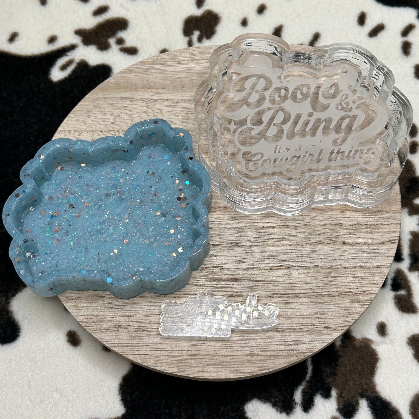 Boots & Bling It's a Cowgirl Thing Silicone Mold