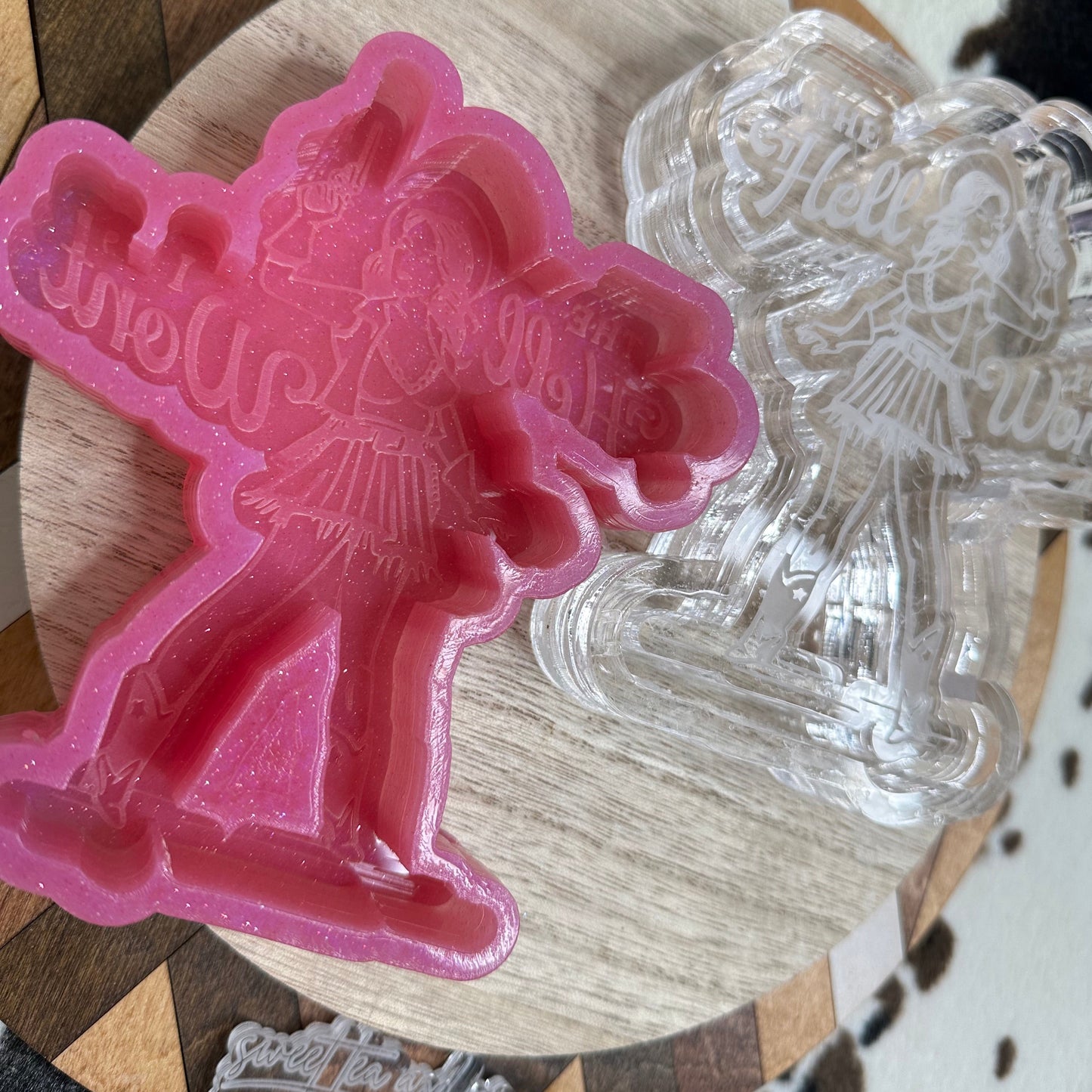 The Hell I Won't Vintage Cowgirl Silicone Mold
