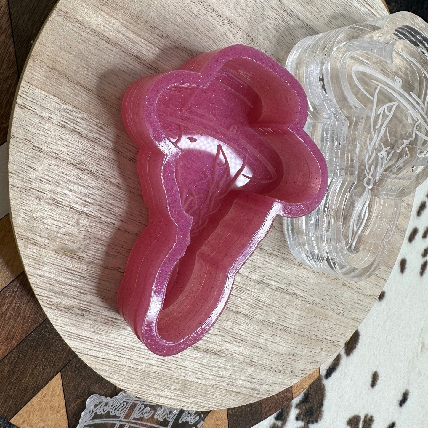 Cowgirl Braid with Hat Silicone Mold