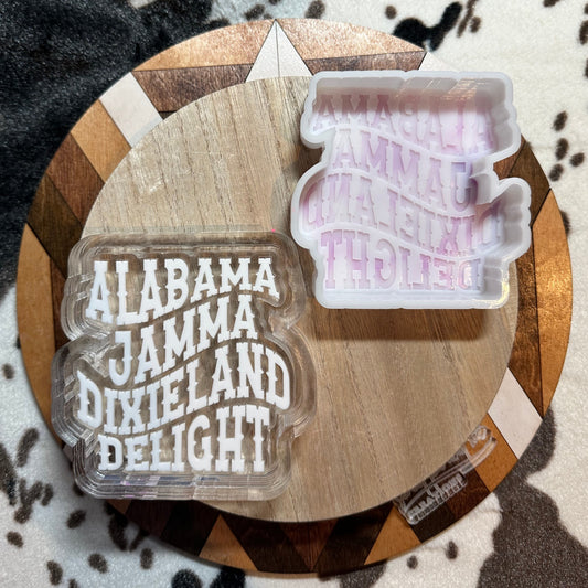 Alabama Jamma Dixieland Delight Silicone Mold