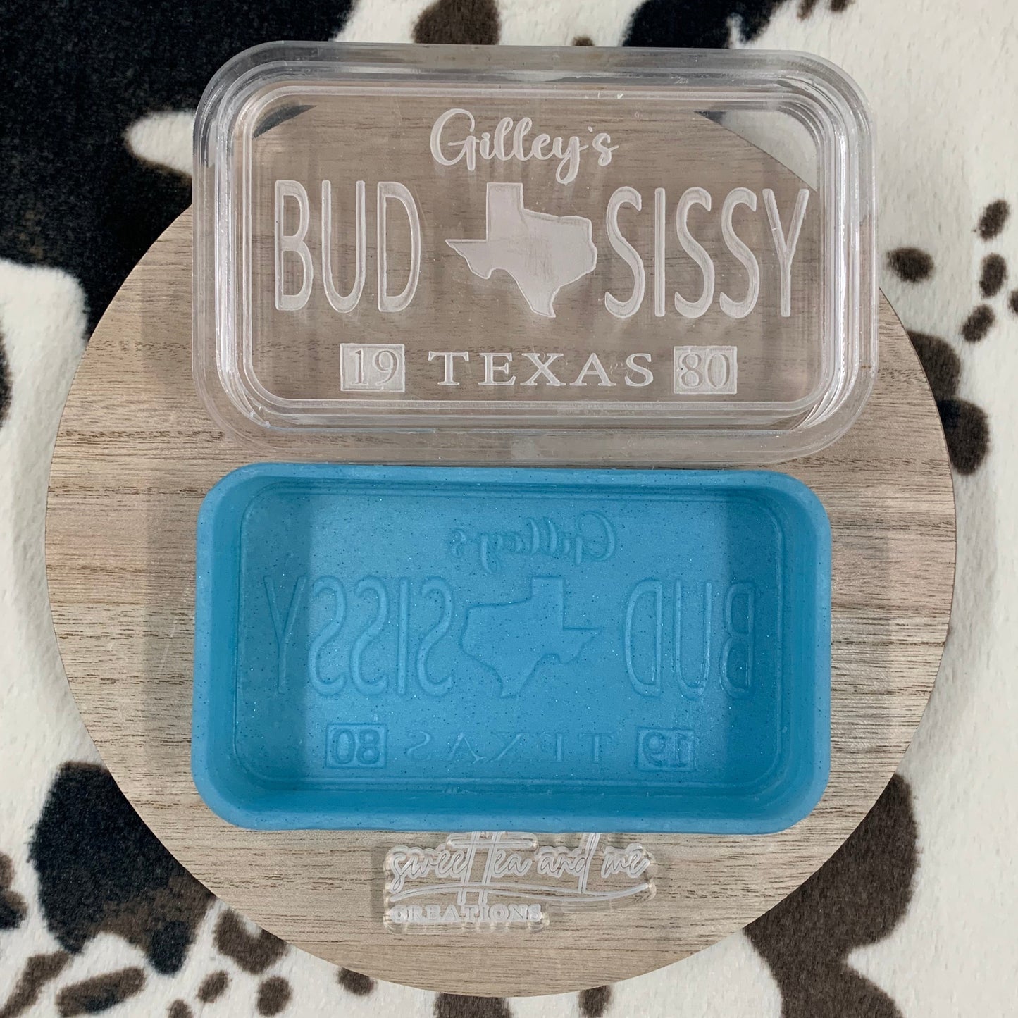 Urban Cowboy Bud & Sissy License Plate Silicone Mold